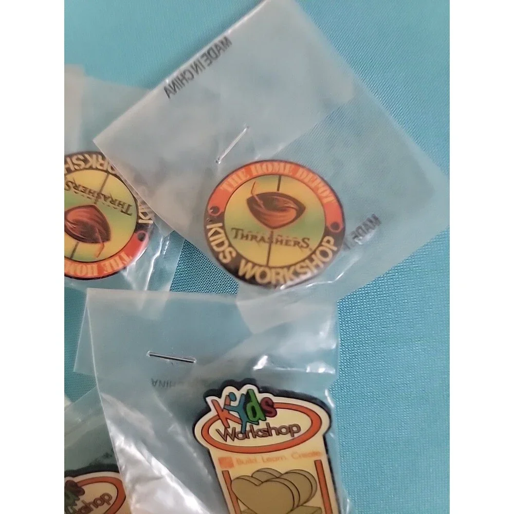 Lot Of 5 Home Depot Kids Workshop Pins PINS ONLY Atlanta Hawks Thrashers